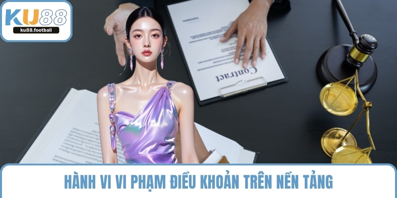 Hành vi vi phạm điều khoản trên nền tảng